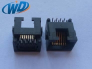 惠州沉板插件超小个mini RJ45连接器 板下高度2.15mm