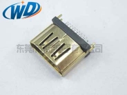 上海立式 180度HDMI母座 镀金连接器插头