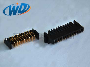 2.0mm间距沉板型电池座连接器9PIN 公母配套对插