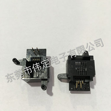英式电话接口底部插入RJ11 6P6C 6P4C uk电话母座